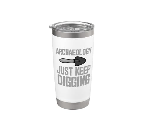 Cool Archaeology For Men Women History Anthropology Stainless Steel Insulated Tumbler - color: White