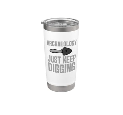 Cool Archaeology For Men Women History Anthropology Stainless Steel Insulated Tumbler - color: White