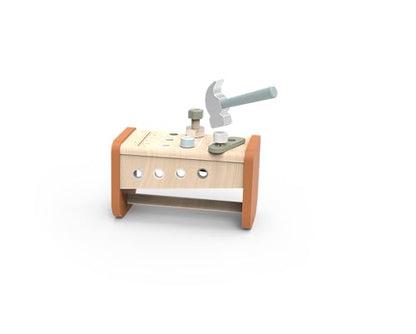 Speedy Monkey Montessori 2-in-1 Tool Box Workbench | Kids Workshop Set