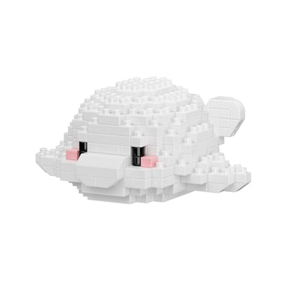Beluga Whales Cute Sea Animals Creature Building Toy Marine Life - style: Beluga Whales