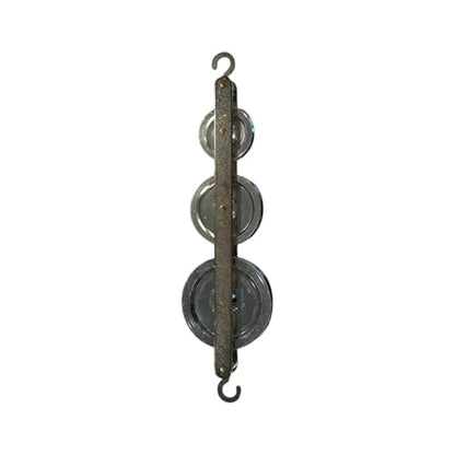 16083: Triple Pulley Kit with 25mm, 38mm and 50mm Aluminum Wheels - Demonstrates Force, Motion, Acceleration, Gravity, Inertia, Momentum - STEM Tool for Classroom or Homeschool