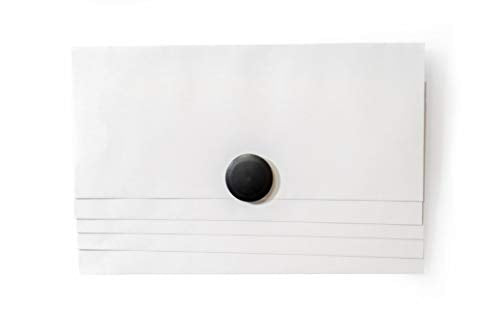 High Powered Magnets for Glass Dry-Erase Boards, Set of 5 Black - color: Black