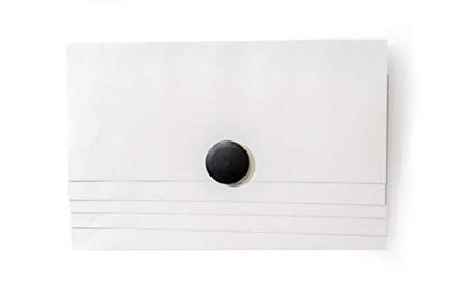 High Powered Magnets for Glass Dry-Erase Boards, Set of 5 Black - color: Black