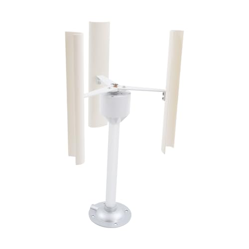 DIY Vertical Axis Wind Turbine Model – 3-Blade Generator with 3-Phase Permanent Magnet Motor, Science Experiment Kit for Education & Renewable Energy Projects, 1-40W Output