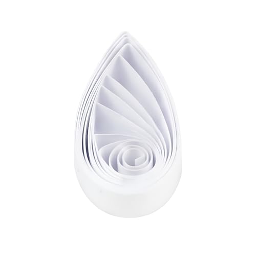 ODETOJOY 1/2inch White Quilling Paper Strips 13mm for Crafts Paper Quilling Strips Set-120pcs, 54cm (1/2inch 13mm) - size: 1/2inch 13mm