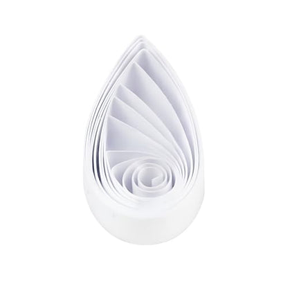 ODETOJOY 1/2inch White Quilling Paper Strips 13mm for Crafts Paper Quilling Strips Set-120pcs, 54cm (1/2inch 13mm) - size: 1/2inch 13mm