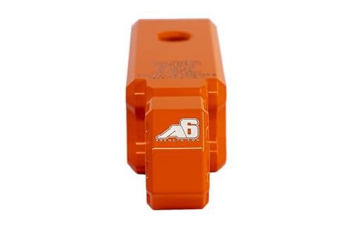 Agency 6 Recovery Hitch Shackle Block Kit 2" Receiver Block - Orange - color: Orange