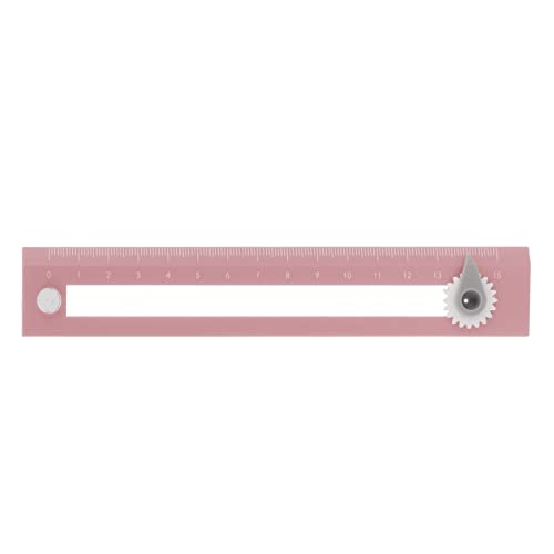 Drawing Compass Ruler, 2 in 1 Straightedge Learning Tool with Adjustable Compass Point for Home School Classroom Office Supplies (Pink) - color: Pink