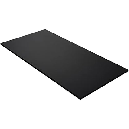 Kaboon 48"x26" Universal Table Top, Solid One-Piece Desktop, Reversible Melamine Countertop, Double Desks, L-Desk DIY, Black - color: Black, size: 48x26