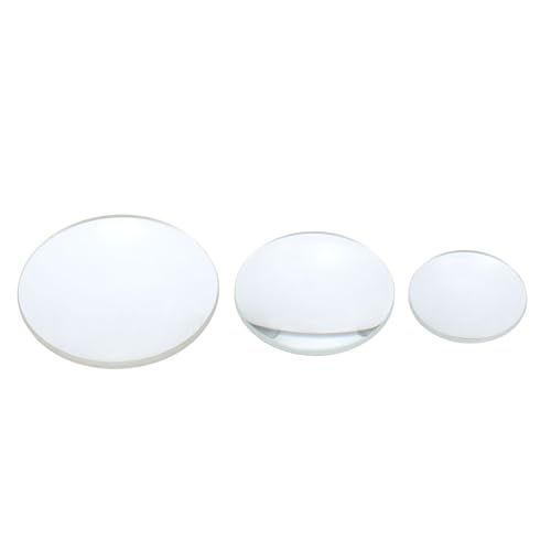 PATIKIL 3pcs Concave Lens 3 Sizes Focal Length Round Glass Magnifying Lens