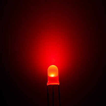 CHANZON 100 pcs 5mm Red & Yellow-Green Diffused LED Lights Common Cathode - color: D) Red & Yellow-green (Cc) (100pcs)