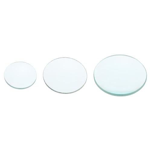 25mm, 40mm, 60mm Diameter Double Convex Lens Physics Teaching Tools, Convex Mirror for Magnifier, Optical Lenses Kit for Junior High School Physics Laboratory Experiment Double Concave Lens - size: 25/ 40.6/ 59mm, style: Double convex lens