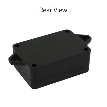 Junction Box Waterproof Dustproof IP65 ABS Plastic Universal Electric Project Enclosure Black with Fixed Ear 3.26"x 2.28"x 1.29"(83 x 58 x 33 mm)(Pack of 2) - size: 3.26"x 2.28"x 1.29"(2 Pack)