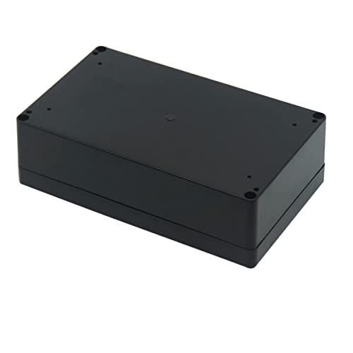 Junction Box, Zulkit Project Box IP65 Waterproof Outdoor Box ABS Plastic Electrical Boxes Electronic Enclosure Black 7.9 x 4.7 x 2.2 inch(200 x 120 x 56 mm)(Pack of 1) - size: 7.9" x 4.7" x 2.2"(Pack of 1)