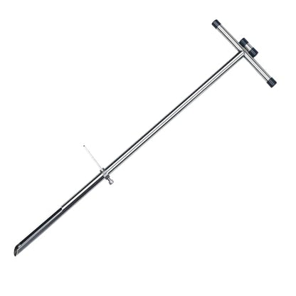 KAXIWEI 40 Inch Soil Sample Probe 304 Stainless Steel, Soil Sampler Probe Tubular with Ejector and Foot Pedal for Soil Sampling Plant Care/Garden/Agriculture/Golf Course/Farm - size: 40 Inch