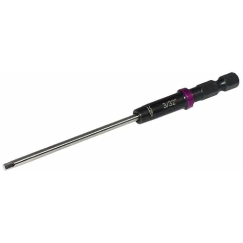 MIP 3/32" Standard RC 1/4" Hex Bit 9203S – Hex Head Allen Wrench Drill Tools and Tool Bits for Screwdrivers, Electric Screwguns, and Power Drills For RC Cars - Made in USA - size: 2.38mm - Hex