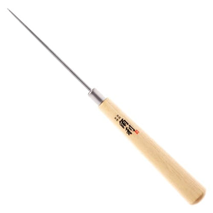 KAKURI Awl Tool for Sewing, Scratch Wood, Leather, Punch, Book Binding, Sharp Japanese Stainless Steel Scratch Awl 7" Long Multitool, Maple Wood Handle, Made in Japan - size: 7"