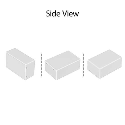 LeMotech Project Box 10 Pieces ABS Plastic Electrical Project Case Small Junction Box for Electronics White 2.76 x 1.77 x 1.14 inch (70 x 45 x 29 mm) - color: 10 pieces, size: 2.76"x 1.77"x 1.14"