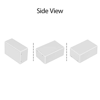 LeMotech Project Box 10 Pieces ABS Plastic Electrical Project Case Small Junction Box for Electronics White 2.76 x 1.77 x 1.14 inch (70 x 45 x 29 mm) - color: 10 pieces, size: 2.76"x 1.77"x 1.14"
