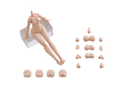 Aoshima Bunka Kyozai Aoshima Kemo Plastic No. KO-01R Human Parts Set [Color A] Non-Scale Approx. 5.3 inches (135 mm), ABS & PVC Color-Coded Plastic Model