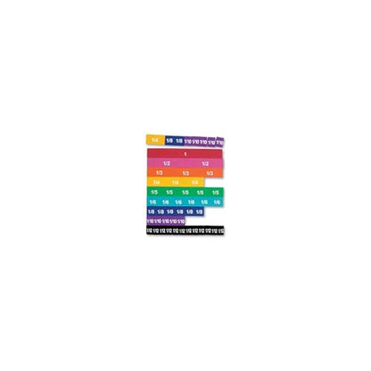 Learning Resources Magnetic Rainbow Fraction Tiles - size: 8" x 12 1/2" x 1/4"