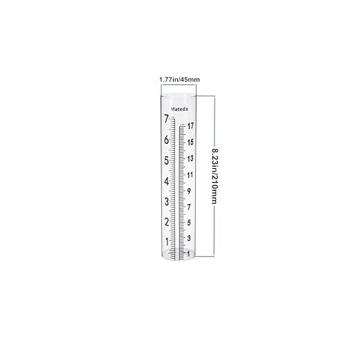 7" Capacity Rain Gauge with Stainless Steel Mounting Rack Holder, Post Mount Rain Gauge or Yard Garden Outdoor Home (Style C) - style: Style C