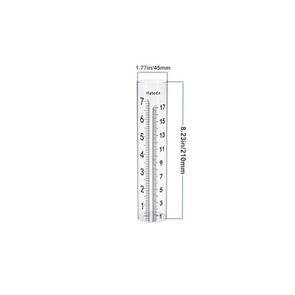 7" Capacity Rain Gauge with Stainless Steel Mounting Rack Holder, Post Mount Rain Gauge or Yard Garden Outdoor Home (Style C) - style: Style C