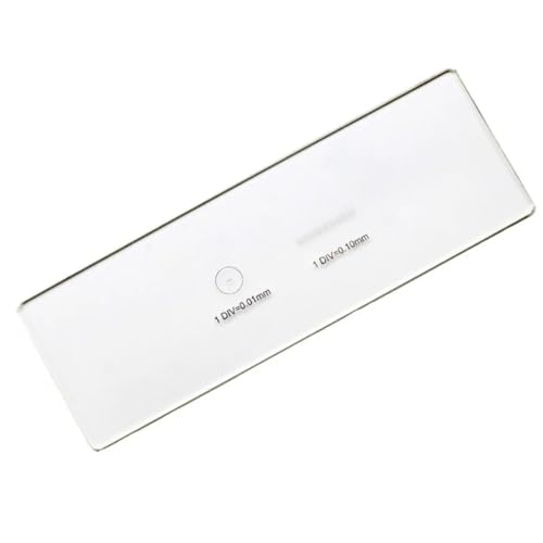 2 Scales DIV 0.01mm Microscope Reticle Division of the Graticule Calibrate Micrometer Microscope Accessory Calibration Slide