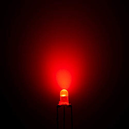CHANZON 100 pcs 3mm Red & Green Diffused LED Diode Lights Common Cathode - color: B) Red & Green (Cc) (100pcs)
