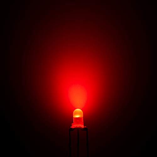 CHANZON 100 pcs 3mm Red & Green Diffused LED Diode Lights Common Cathode - color: B) Red & Green (Cc) (100pcs)
