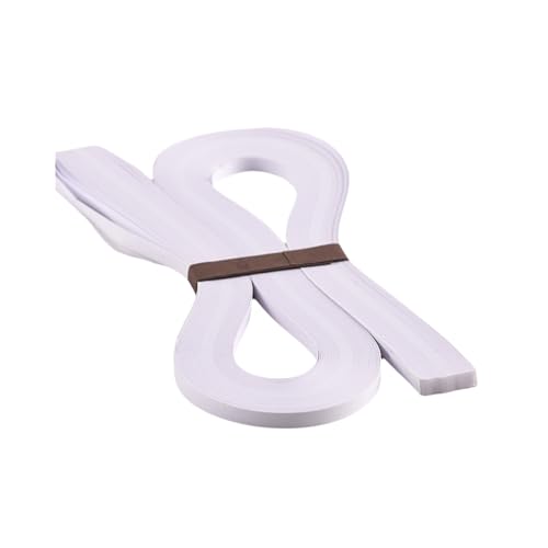 ODETOJOY White Quilling Paper Strips 10mm for Crafts Paper Quilling Strip 3/8inch-120pcs, 52cm (10mm) - size: 10mm