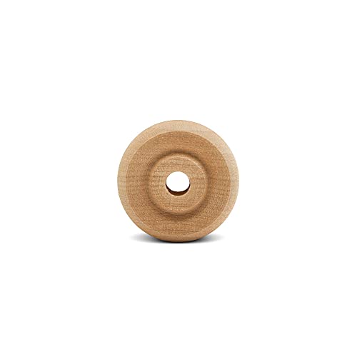 Classic Mini Wooden Wheels, Great for Crafts Too, 1-1/4 Inch Diameter, 7/16 Inch Thick, 1/4 Inch Hole, Pack of 24, by Woodpeckers - color: Pack of 24, size: 1-1/4 inch, 7/16 inch thick