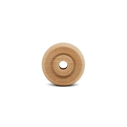 Classic Mini Wooden Wheels, Great for Crafts Too, 1-1/4 Inch Diameter, 7/16 Inch Thick, 1/4 Inch Hole, Pack of 24, by Woodpeckers - color: Pack of 24, size: 1-1/4 inch, 7/16 inch thick