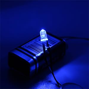 DiCUNO 120Pcs (6 Colors × 20Pcs) 5MM Pre Wired 12V LED Diodes, 9.4" Lead - color: 6 Colors