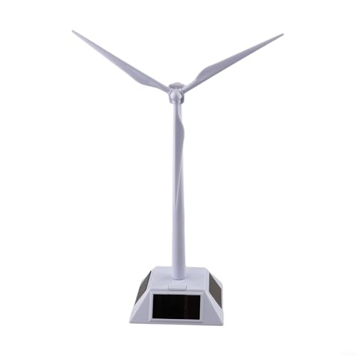 Wind Turbine, Solar Powered Windmills, Renewable Energy Demonstration Desktop Craft For Teaching Science And Office Or Home Decor