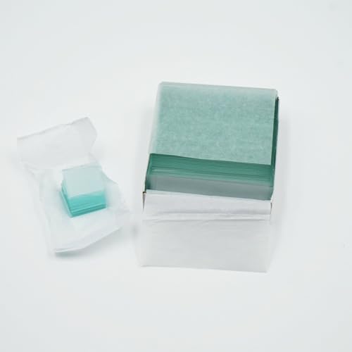 E35.3501 Blank Microscope Slides & 100-Pieces Square Cover Glass, Glass