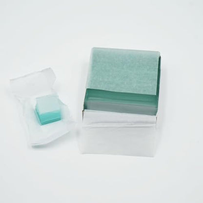 E35.3501 Blank Microscope Slides & 100-Pieces Square Cover Glass, Glass