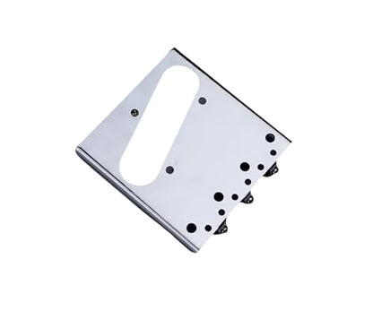 Guyker In-Tune Bridge with Brass Compensated 3-Saddle and Steel Base Plate Compatible with Vintage TL Guitar Chrome GT03 - size: GT03 chrome