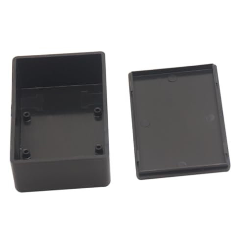 Zulkit 12Pcs Project Boxes ABS Plastic Electrical Project Case Power Junction Box Black 3.62 x 2.28 x 1.26 inch(92 x 58 x 32mm) - color: 12 PCS, size: 3.62"x 2.28" x 1.26"