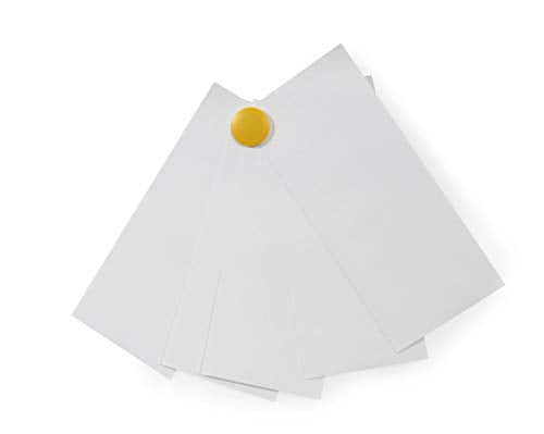 High Powered Magnets for Glass Dry-Erase Boards, Set of 5 Yellow - color: Yellow