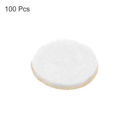 HARFINGTON 100pcs Round Adhesive Felt Circles, 10mm 3/8" Pre Cut Felt Craft Stickers Non-Woven Mini Felt Fabric Circles for DIY Sewing Handcraft Cut Projects Craft Finishing, White - color: White, size: 10mm (100pcs)