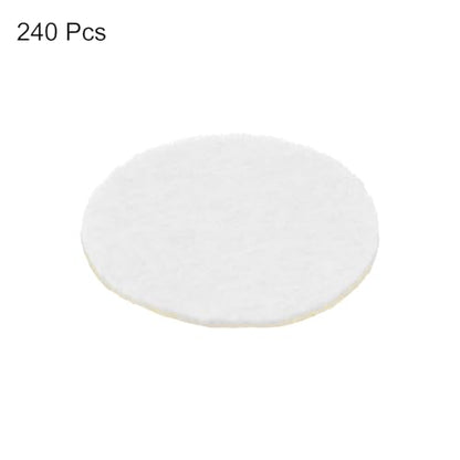 HARFINGTON 240pcs Round Adhesive Fabric Circles, 20mm 3/4" Pre-Cut Mini Craft Stickers for DIY Sewing, Handcraft Projects - White - color: White, size: 20mm (240pcs)