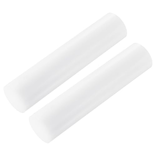 MECCANIXITY ABS Plastic Rod Round Solid Bar 45 mm x 200mm White for DIY Model Material, Architectural Model Making, DIY Sand Table, Pack of 2 - color: White, size: 45 mm x 200mm