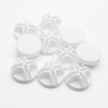 30 Pcs Wire Cube Connectors for Modular Storage Shelving (White)