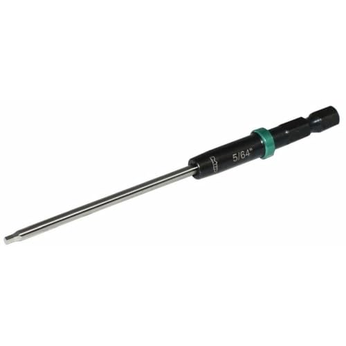 MIP 5/64" Standard RC 1/4" Hex Bit 9202S – Hex Head Allen Wrench Drill Tools and Tool Bits for Screwdrivers, Electric Screwguns, and Power Drills For RC Cars - Made in USA - size: 1.98mm - Hex