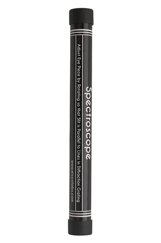EISCO Economy Spectroscope Tube Set for Classroom Optics, Black, 6 Pack