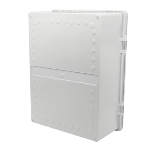 Zulkit Junction Box ABS Plastic Waterproof IP65 Electrical Boxes Hinged Shell Clear Cover Outdoor Universal Project Enclosure with Mounting Plate and Wall Brackets 15.4x11.4X 6.3inch (390x290x160 mm) - size: 15.4" x 11.4" x 6.3"