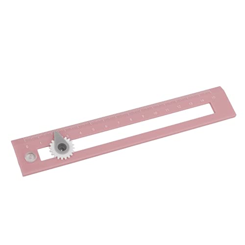 Drawing Compass Ruler, 2 in 1 Straightedge Learning Tool with Adjustable Compass Point for Home School Classroom Office Supplies (Pink) - color: Pink