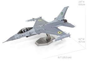 Metal Earth F-16 Fighting Falcon Ukrainian Air Force 3D Metal Model Kit Fascinations