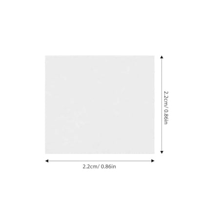 Luxshiny 100Pcs 0.86 X 0.86 Inch Plastic Microscope Slides - size: 22X22mm
